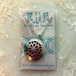 Peloah Peace Love Happiness Essential Oils Pendant Necklace